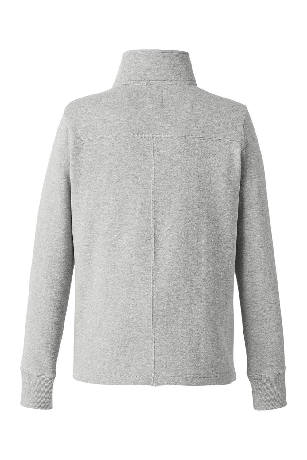 Nautica N17397 Womens Anchor Fleece 1/4 Zip Sweatshirt Oxford Grey Flat Back