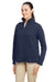 Nautica N17397 Womens Anchor Fleece 1/4 Zip Sweatshirt Navy Blue 3Q