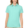 Nautica Womens Saltwater UV Protection Short Sleeve Polo Shirt - Cool Mint Green