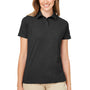 Nautica Womens Saltwater UV Protection Short Sleeve Polo Shirt - Onyx Black