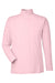 Nautica N17924 Mens Saltwater 1/4 Zip Sweatshirt Sunset Pink Flat Front