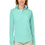 Nautica Womens Saltwater UV Protection 1/4 Zip Sweatshirt - Cool Mint Green