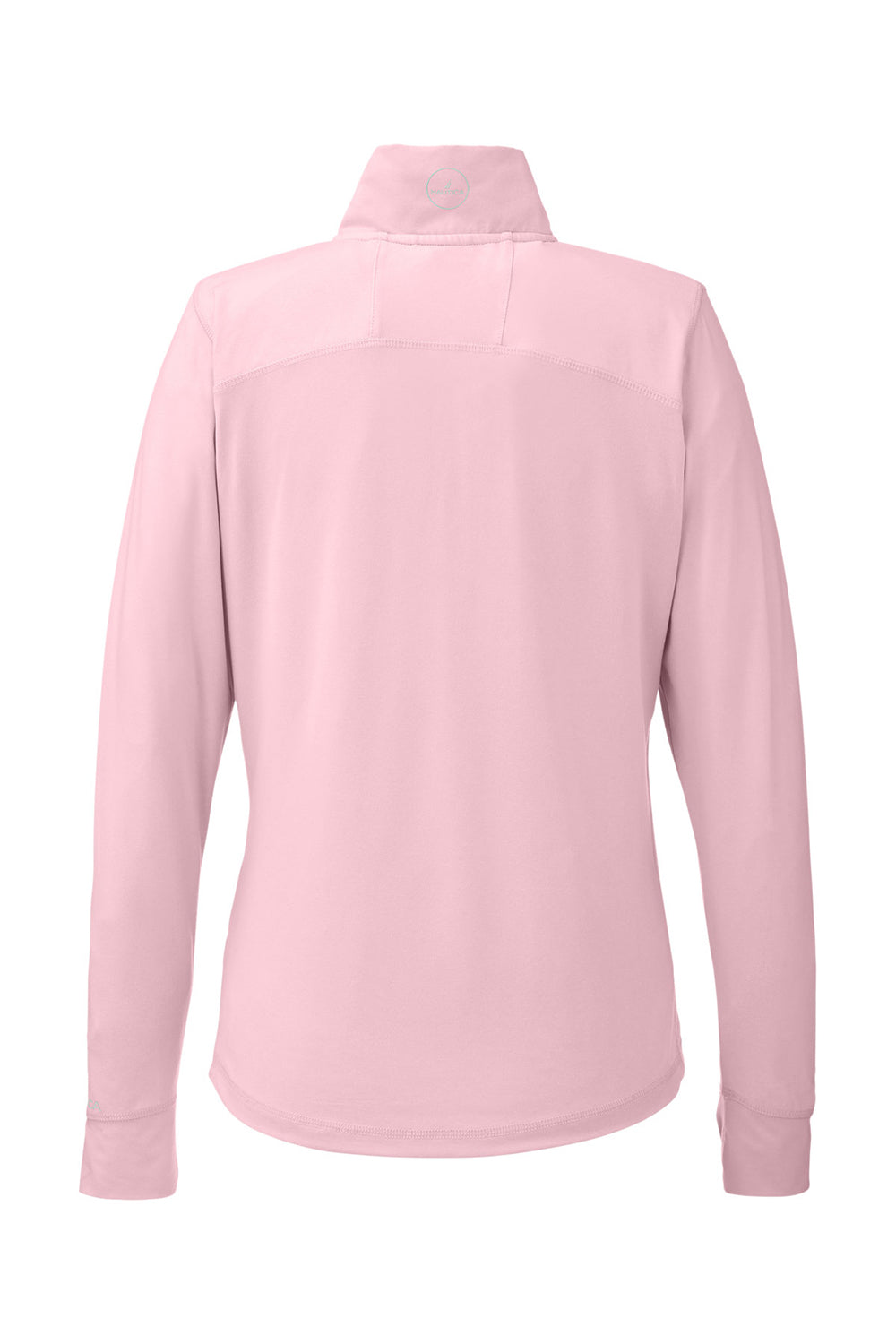 Nautica N17925 Womens Saltwater 1/4 Zip Sweatshirt Sunset Pink Flat Back
