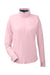 Nautica N17925 Womens Saltwater 1/4 Zip Sweatshirt Sunset Pink Flat Front
