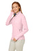 Nautica N17925 Womens Saltwater 1/4 Zip Sweatshirt Sunset Pink 3Q