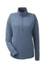 Nautica N17925 Womens Saltwater 1/4 Zip Sweatshirt Faded Navy Blue Flat Front