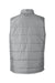 Nautica N17946 Mens Harbor Full Zip Puffer Vest Graphite Grey/Heather Graphite Grey Flat Back