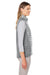 Nautica N17947 Womens Harbor Full Zip Puffer Vest Graphite Grey/Heather Graphite Grey Side