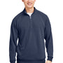 Nautica Mens Sun Surfer Supreme 1/4 Zip Sweatshirt - Vintage Navy Blue