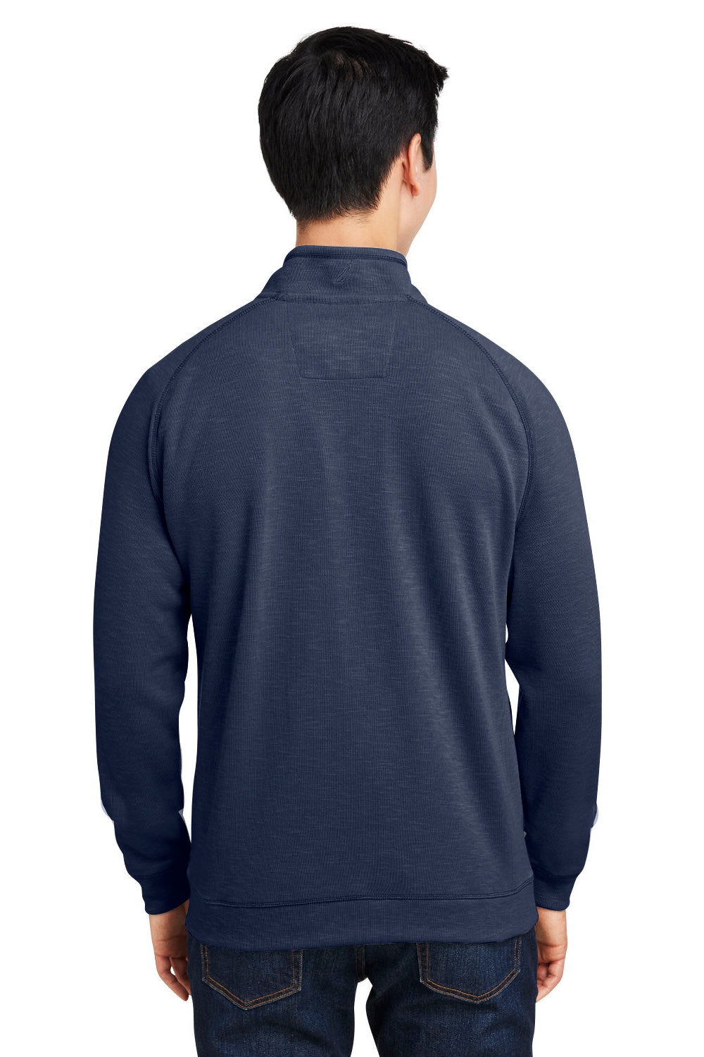 Nautica N17991 Mens Sun Surfer Supreme 1/4 Zip Sweatshirt Vintage Navy Blue Back