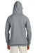 Hanes N270 Mens Nano Fleece Hooded Sweatshirt Hoodie Vintage Grey Back