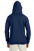 Hanes N270 Mens Nano Fleece Hooded Sweatshirt Hoodie Vintage Navy Blue Back