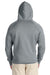 Hanes N280 Mens Nano Fleece Full Zip Hooded Sweatshirt Hoodie Vintage Grey Back