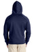 Hanes N280 Mens Nano Fleece Full Zip Hooded Sweatshirt Hoodie Vintage Navy Blue Back