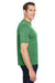 A4 N3010 Mens Tonal Space Dye Crewneck Short Sleeve T-Shirt Kelly Green Side