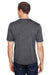 A4 N3010 Mens Tonal Space Dye Crewneck Short Sleeve T-Shirt Charcoal Grey Back