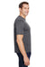 A4 N3010 Mens Tonal Space Dye Crewneck Short Sleeve T-Shirt Charcoal Grey Side