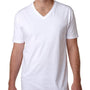 Next Level Mens Fine Jersey Short Sleeve V-Neck T-Shirt - White