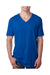Next Level N3200 Mens Fine Jersey Short Sleeve V-Neck T-Shirt Royal Blue Front