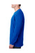 Next Level N3601 Mens Fine Jersey Long Sleeve Crewneck T-Shirt Royal Blue Side