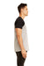 Next Level N3650 Mens Fine Jersey Short Sleeve Crewneck T-Shirt Black/Heather Grey Side