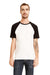 Next Level N3650 Mens Fine Jersey Short Sleeve Crewneck T-Shirt Black/White Front