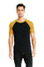 Next Level N3650 Mens Fine Jersey Short Sleeve Crewneck T-Shirt Antique Gold/Black Front