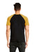 Next Level N3650 Mens Fine Jersey Short Sleeve Crewneck T-Shirt Antique Gold/Black Back