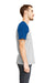 Next Level N3650 Mens Fine Jersey Short Sleeve Crewneck T-Shirt Royal Blue/Heather Grey Side