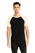 Next Level N3650 Mens Fine Jersey Short Sleeve Crewneck T-Shirt Natural/Black Front