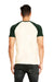 Next Level N3650 Mens Fine Jersey Short Sleeve Crewneck T-Shirt Forest Green/Natural Back