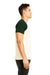 Next Level N3650 Mens Fine Jersey Short Sleeve Crewneck T-Shirt Forest Green/Natural Side