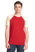 Next Level N3650 Fine Jersey Short Sleeve Crewneck T-Shirt Red/Natural Front