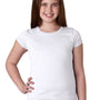 Next Level Youth Princess Fine Jersey Short Sleeve Crewneck T-Shirt - White