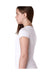 Next Level N3710 Youth Princess Fine Jersey Short Sleeve Crewneck T-Shirt White Side
