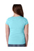 Next Level N3710 Youth Princess Fine Jersey Short Sleeve Crewneck T-Shirt Cancun Blue Back