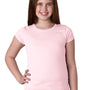 Next Level Youth Princess Fine Jersey Short Sleeve Crewneck T-Shirt - Light Pink