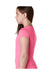 Next Level N3710 Youth Princess Fine Jersey Short Sleeve Crewneck T-Shirt Hot Pink Side
