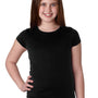 Next Level Youth Princess Fine Jersey Short Sleeve Crewneck T-Shirt - Black