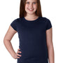 Next Level Youth Princess Fine Jersey Short Sleeve Crewneck T-Shirt - Midnight Navy Blue