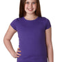 Next Level Youth Princess Fine Jersey Short Sleeve Crewneck T-Shirt - Purple Rush