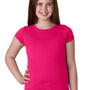 Next Level Youth Princess Fine Jersey Short Sleeve Crewneck T-Shirt - Raspberry Pink