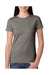 Next Level N3900 Womens Boyfriend Fine Jersey Short Sleeve Crewneck T-Shirt Warm Grey Front