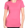 Next Level Womens Boyfriend Fine Jersey Short Sleeve Crewneck T-Shirt - Hot Pink