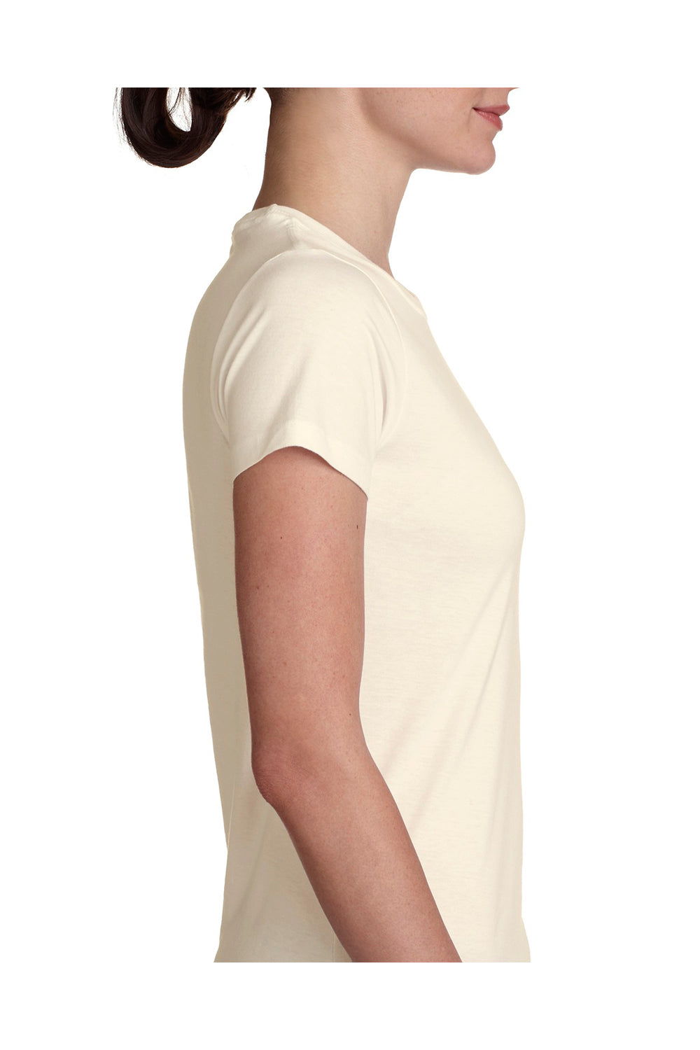 Next Level N3900 Womens Boyfriend Fine Jersey Short Sleeve Crewneck T-Shirt Ivory Side