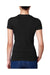 Next Level N3900 Womens Boyfriend Fine Jersey Short Sleeve Crewneck T-Shirt Black Back