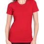 Next Level Womens Boyfriend Fine Jersey Short Sleeve Crewneck T-Shirt - Red