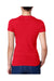 Next Level N3900 Womens Boyfriend Fine Jersey Short Sleeve Crewneck T-Shirt Red Back