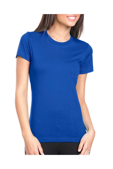 Next Level N3900 Womens Boyfriend Fine Jersey Short Sleeve Crewneck T-Shirt Royal Blue Front