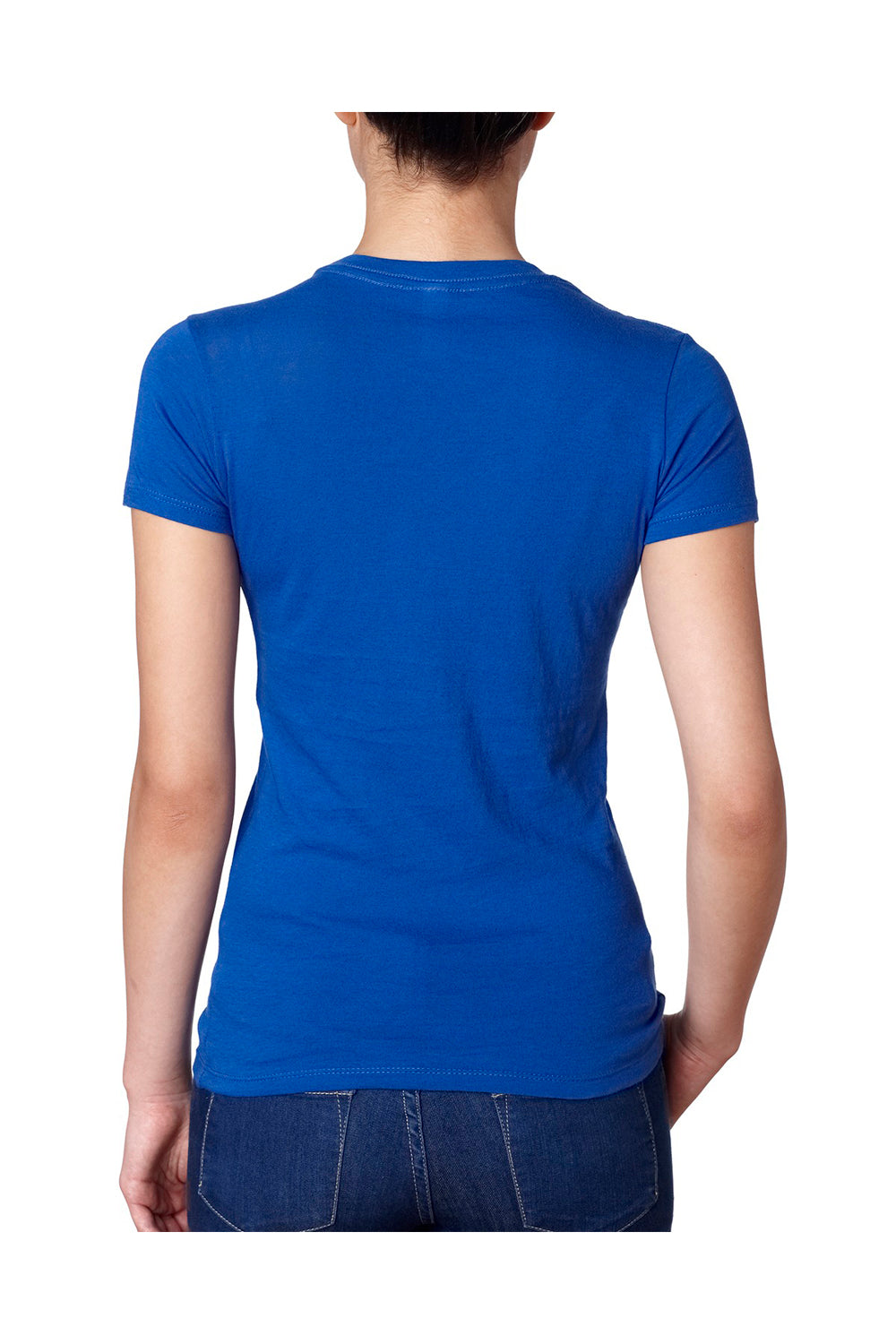 Next Level N3900 Womens Boyfriend Fine Jersey Short Sleeve Crewneck T-Shirt Royal Blue Back